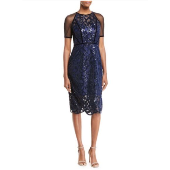 Elie Tahari Katia Sequined Dress, size 2 - Picture 1 of 12